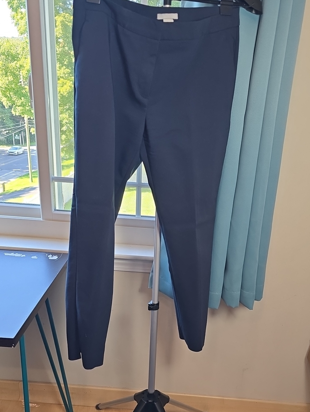 H&M Women's Navy Blue Tailored Dress Pants
